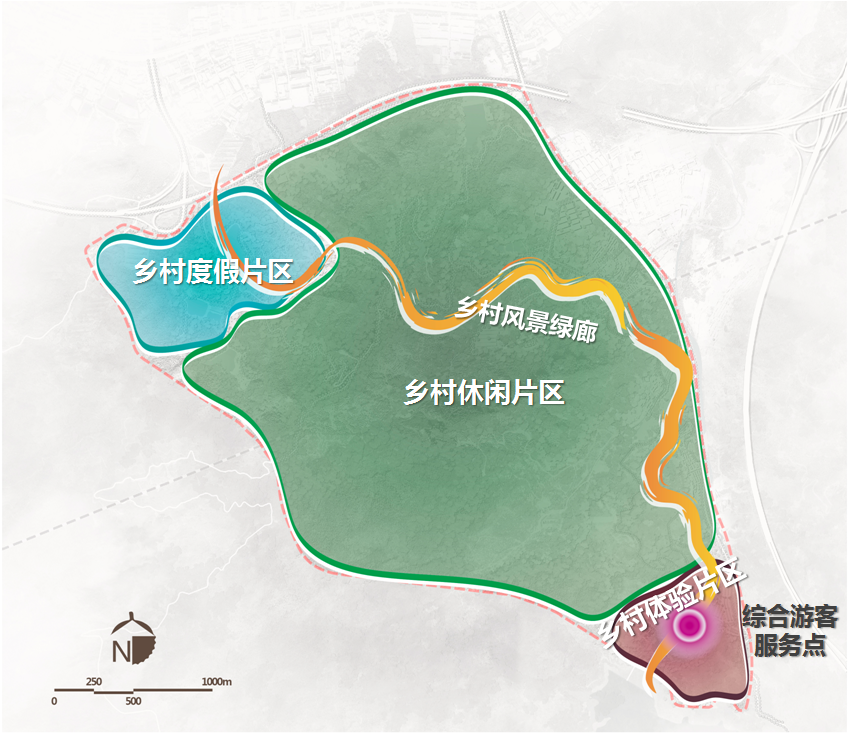 广东东莞银瓶山森林公园南面大龙休闲小镇总体策划及详细规划设计合作